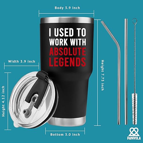 Miniatura 8 de Panvola Vaso aislado al vacío "I Used To Work With Absolute Legend", regalo de despedida para compañeros de trabajo, regalos de jubilación,