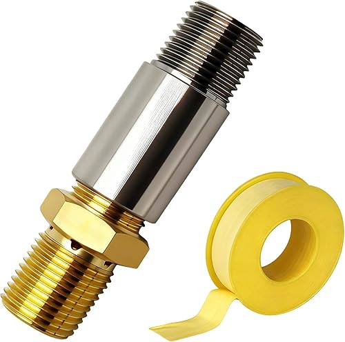 MCAMPAS Válvula de boquilla mezcladora de aire de 12 pulgada para quemador de fogatas de gas propano de gas natural. Boquilla mezcladora de aire de