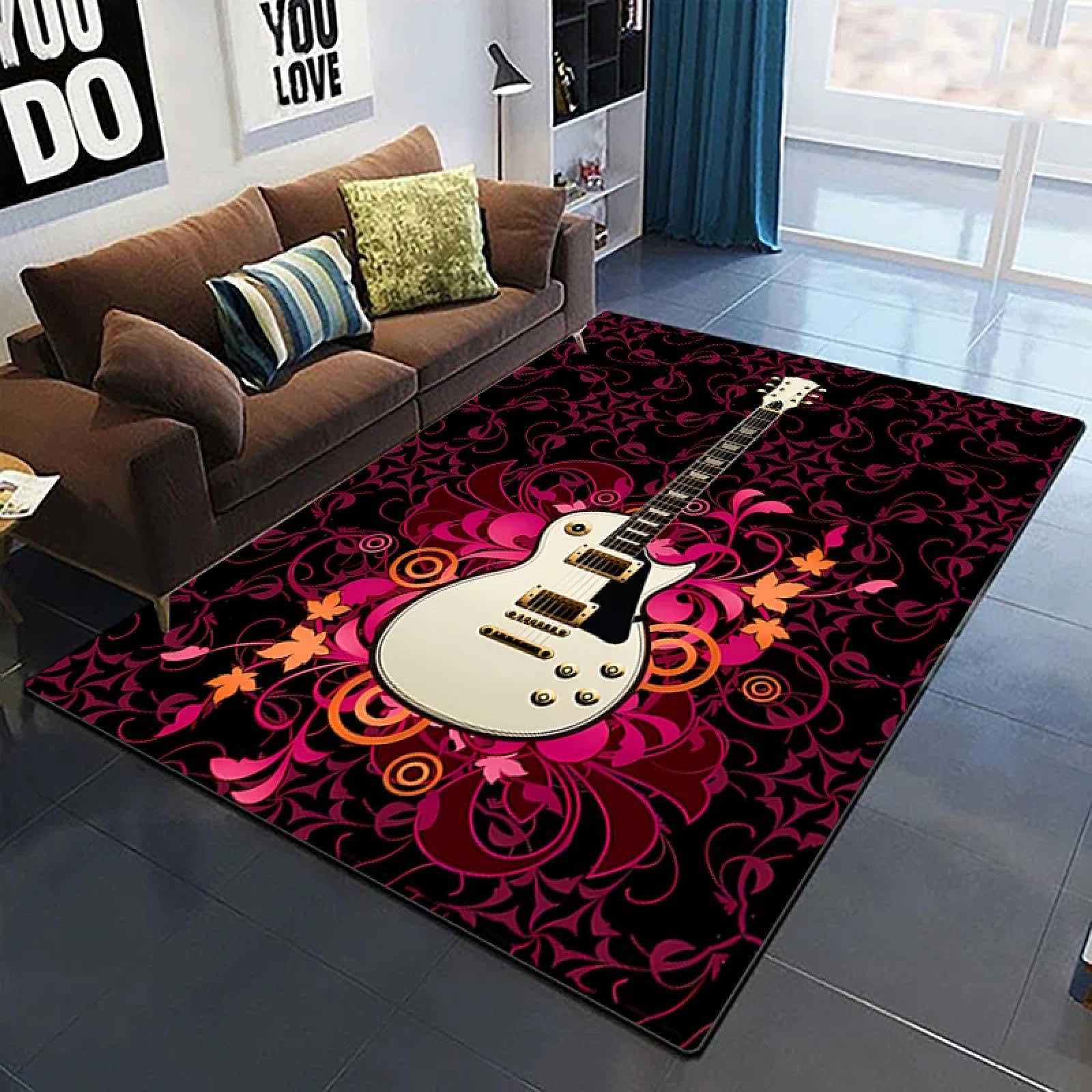 Tapis guitare 3D musical pour créer une ambiance chaleureuse en famille