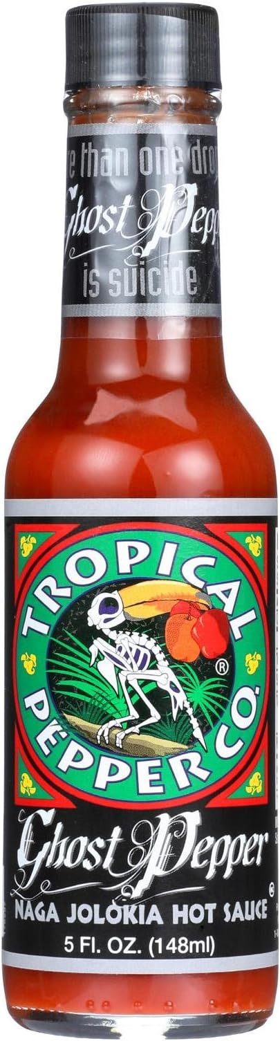 Tropical Pepper Hot Ghost Pepper Sauce, 5 oz (Pack of 1)