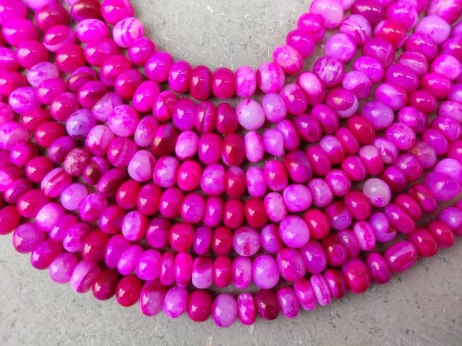 Perles rondes lisses roses naturelles haut de gamme de 8 mm pour joaillerie et colliers