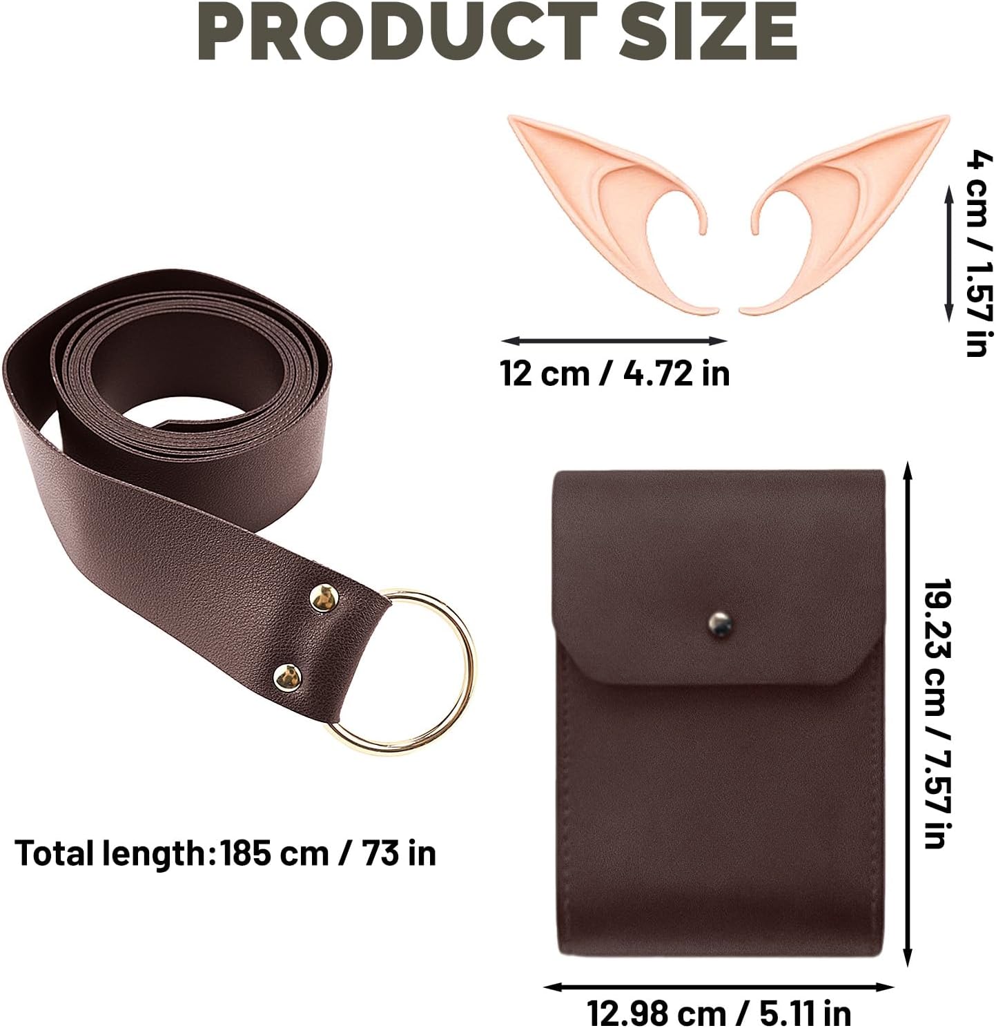 Renaissance Costume for Women Medieval Fairy Fancy Dress Belt Pouch Accessories Halloween Victorian Cosplay Outfit