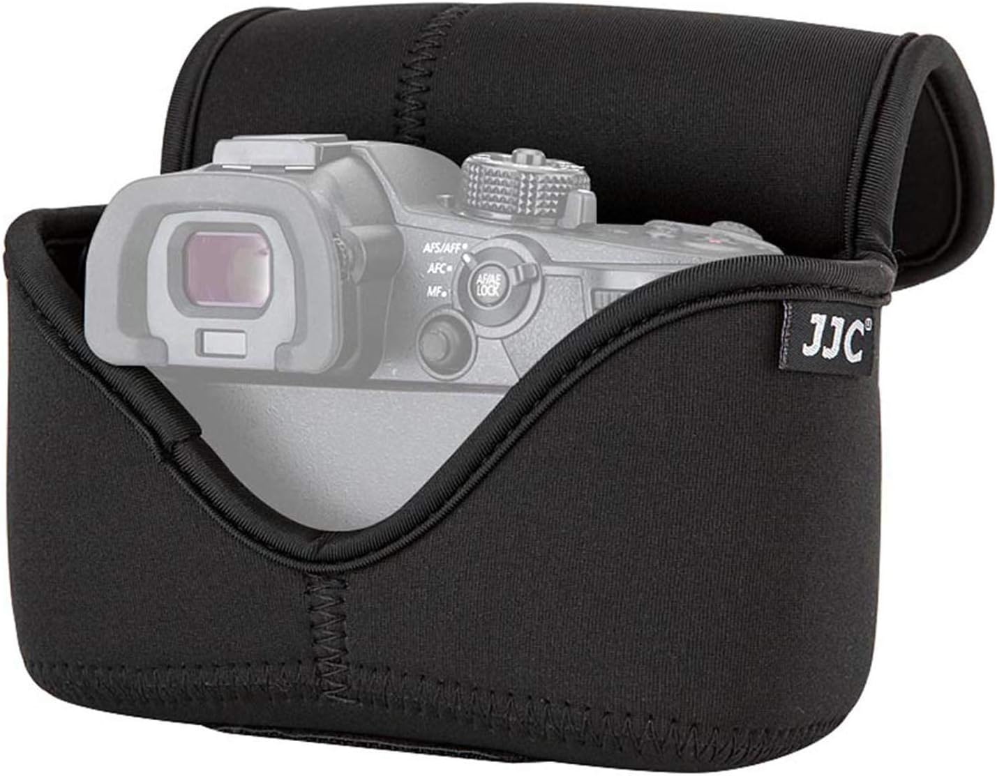 JJC Ultra Light Neoprene Camera Case Pouch Bag for Canon EOS R EOS RP +24-105mm Lens, 80D 70D 750D +18-135/17-85/18-55mm, Nikon D7500 D7200 D5500, Panasonic GH5 GH5S +12-60mm Lens, Water Resistant - Image 8