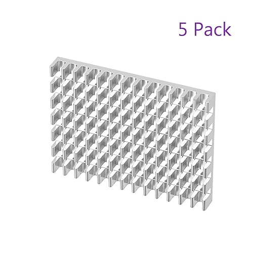 Miniatura 5 de DMiotech Paquete de 5 radiadores electrónicos de aleación de aluminio de 1.181x1.575x0.197 in para chip MOSFET IC