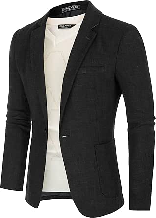 PJ PAUL JONES Herencolbert Sportief Vrijetijd Blazer Jasje 1 Knoop Modern Regular Fit Anzugjasje, donkerblauw, S