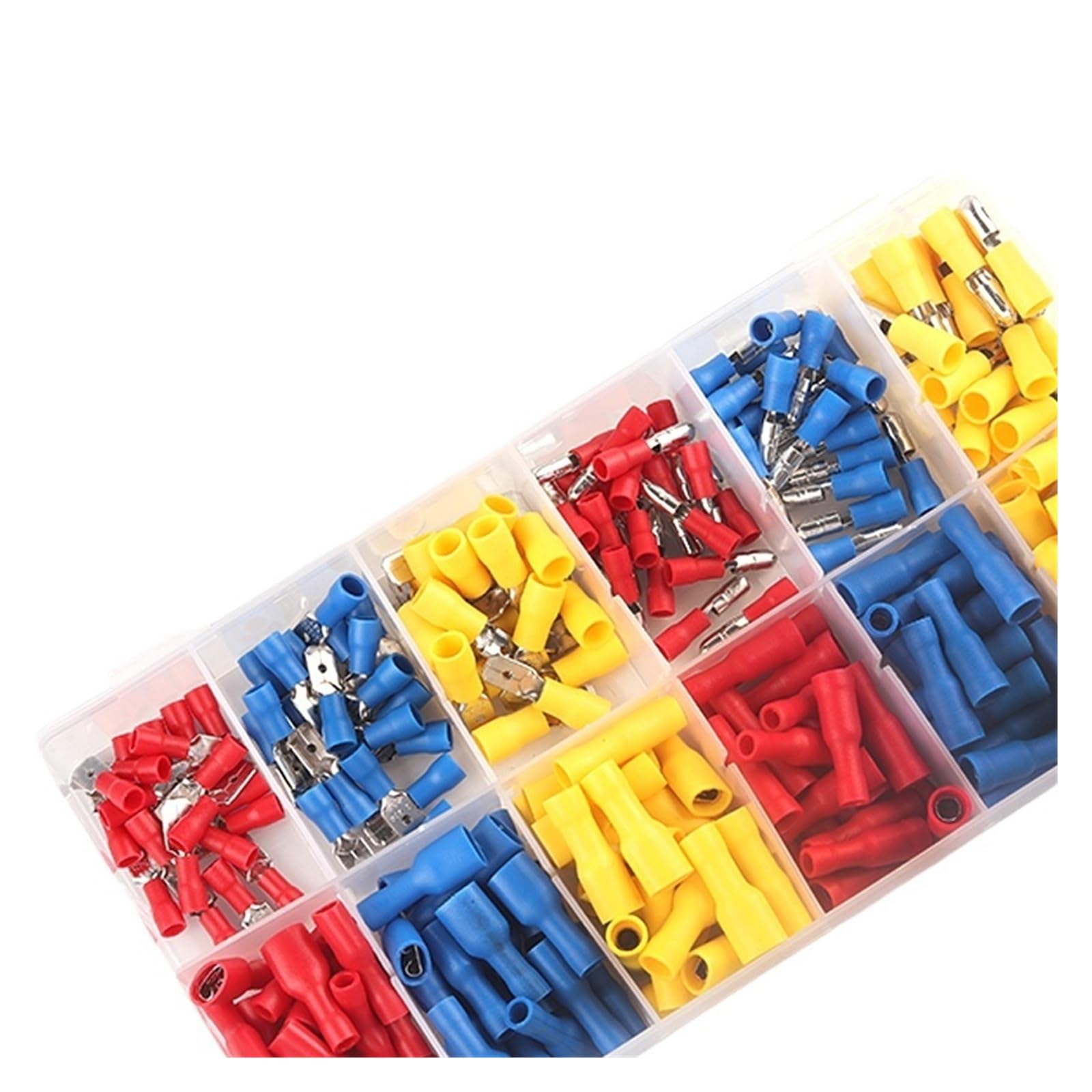 240 Stück/Box, gemischte Packung, verschiedene isolierte Bullet/Spade Butt