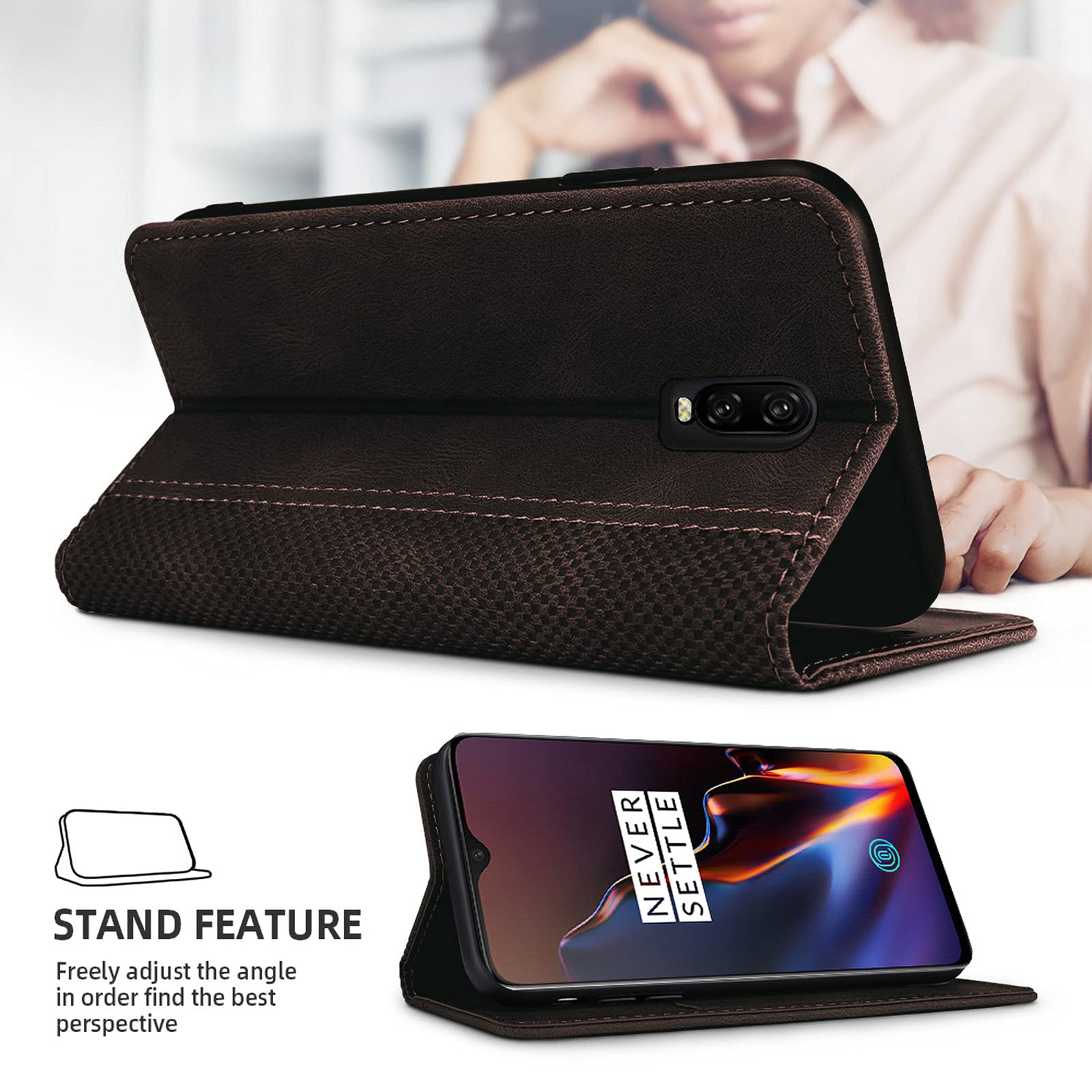 Mumbi Cover Trasparente Nera Per OnePlus 6T – Custodia Protettiva Morbida In TPU, Sottile E Precisa. Mantiene L'accesso A Tutti I Pulsanti E Proteggere Da Urti E Graffi.