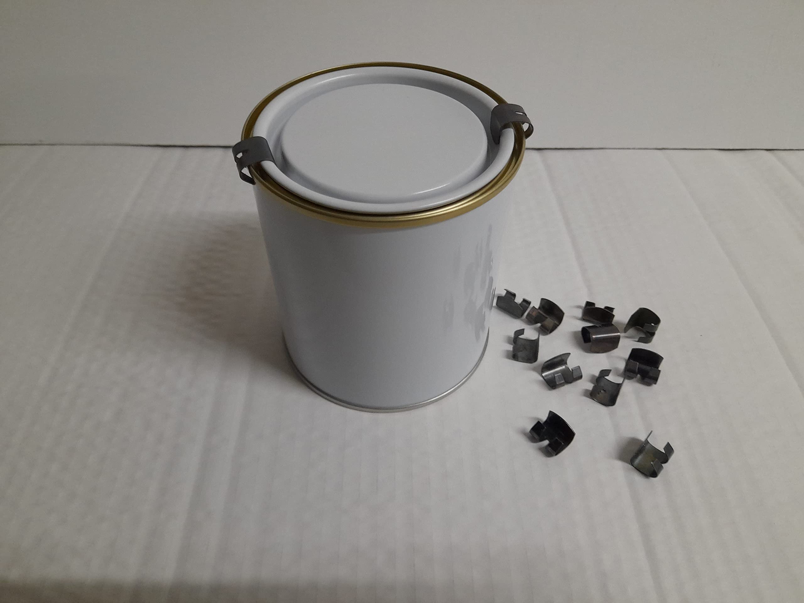 T8 Metal Retaining Spring Clips. Use For Paint Tin Can Lids. Secure Lever Lids (100)