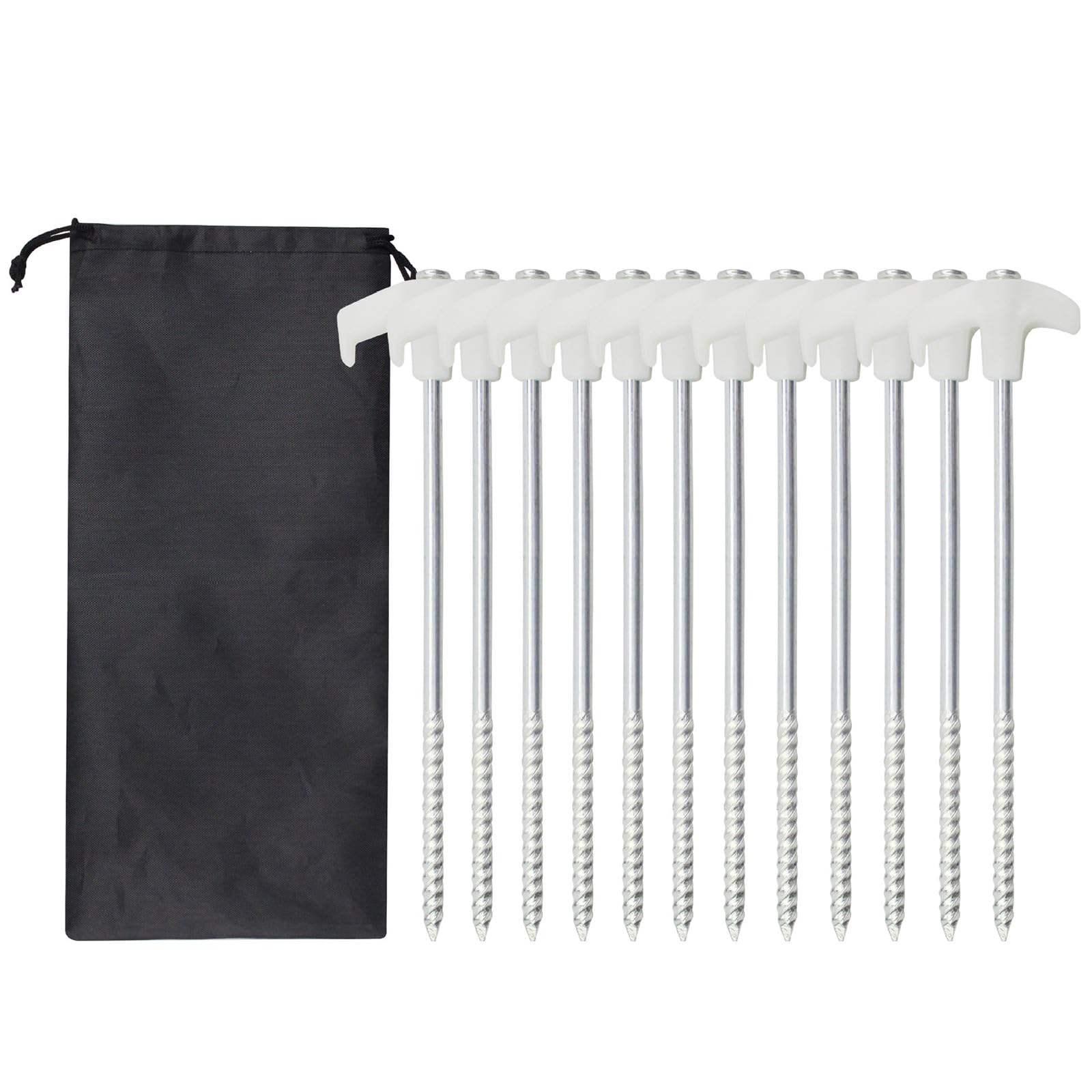 Piquets de Tente imprenables et inflexibles, auvents, Clous, pour sécuriser Le Camping, Accessoires de stabilité, 10 pièces