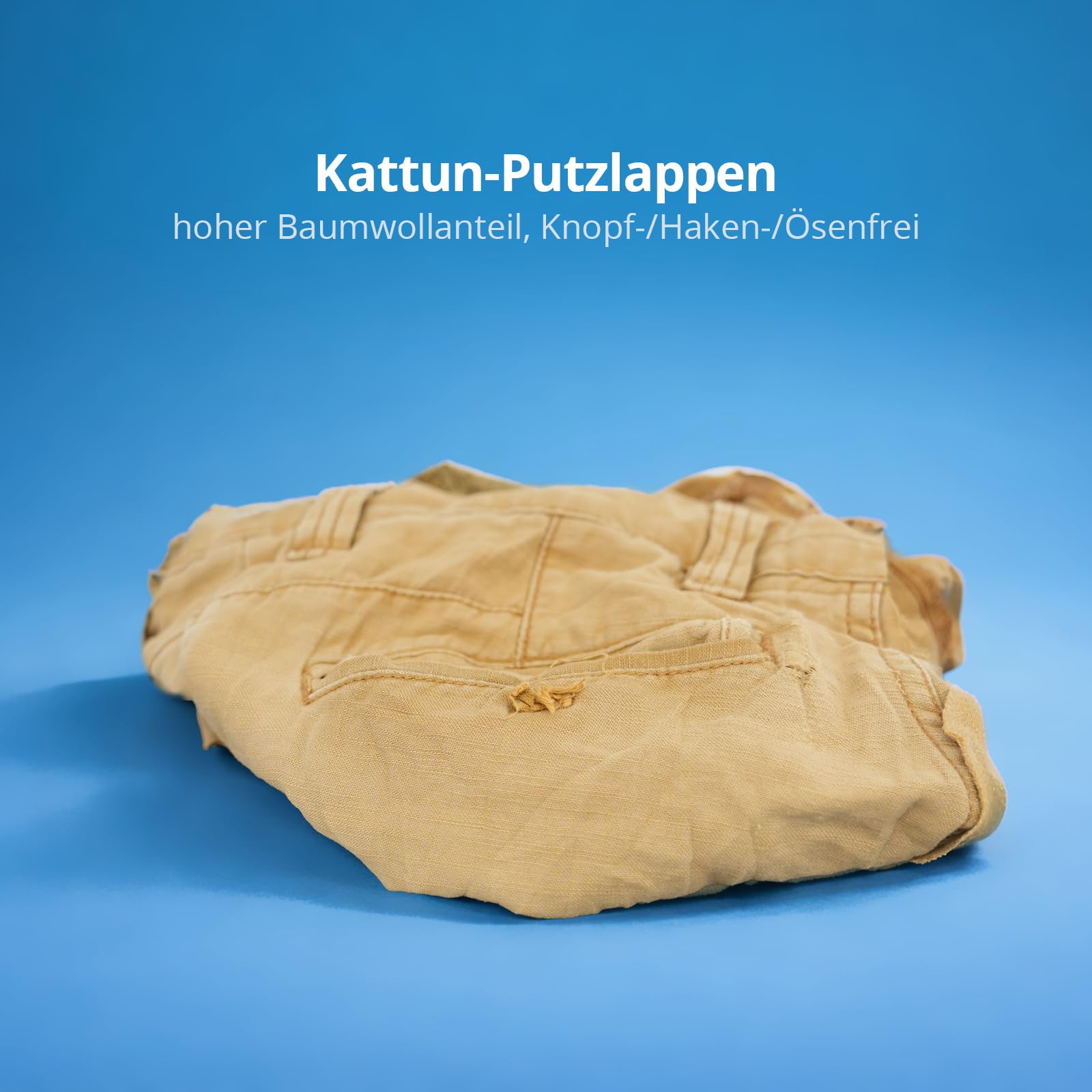 Hypafol Kattun Putzlappen Bunt | 10 kg Ballen | Reißfeste Putzlappen | Kattun-Putzlappen aus Gewebe | DIN 61650 | für Werkstatt, Handwerk, Industrie | Reinigung von Öl, Schmutz