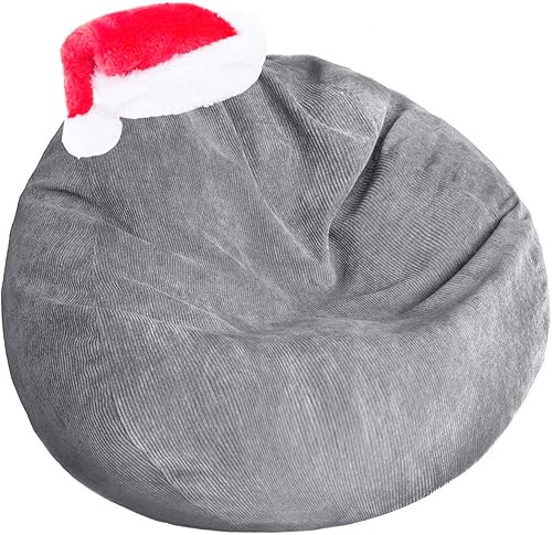 Miniatura 33 de Funda para puf de almacenamiento de animales de peluche (sin relleno), lavable, ultra suave, para organizar juguetes de peluche o textiles, puf para