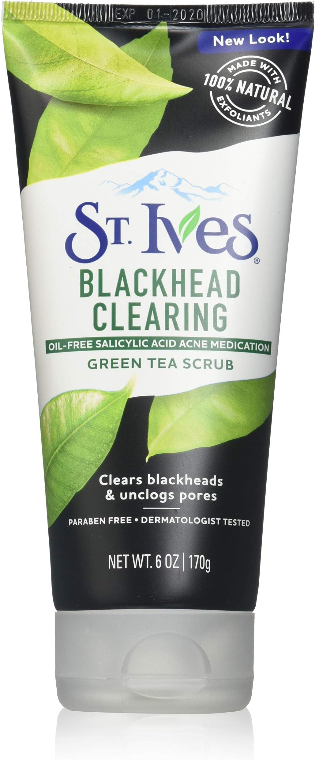 Blackhead Clearing Face Scrub Green Tea 6 oz(Pack of 3)
