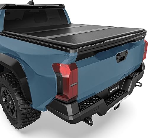 Miniatura 7 de Perfit Liner Cubierta enrollable suave para caja de camioneta compatible con Toyota Tacoma SR5 2016 2017 2018 2019 2020 con riel lateral Fleetside