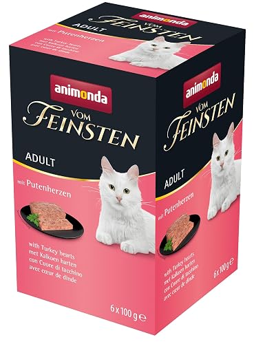 Vom Feinsten Alimento para Gatos húmedo con Corazones de Pavo (6 x 100 g)