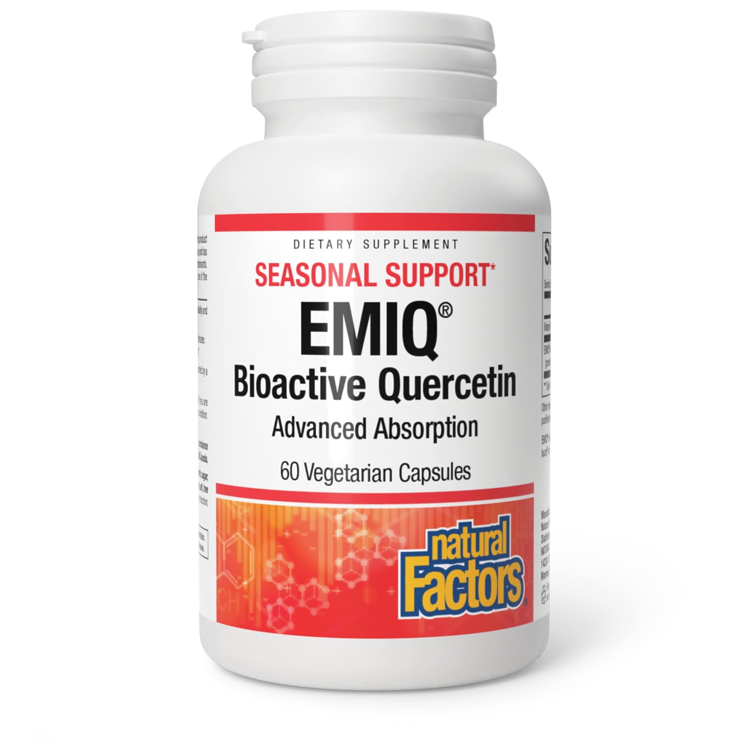 Natural Factors Bioactive Quercetin Emiq, 50 Mg, 60 Vegetarian Capsules