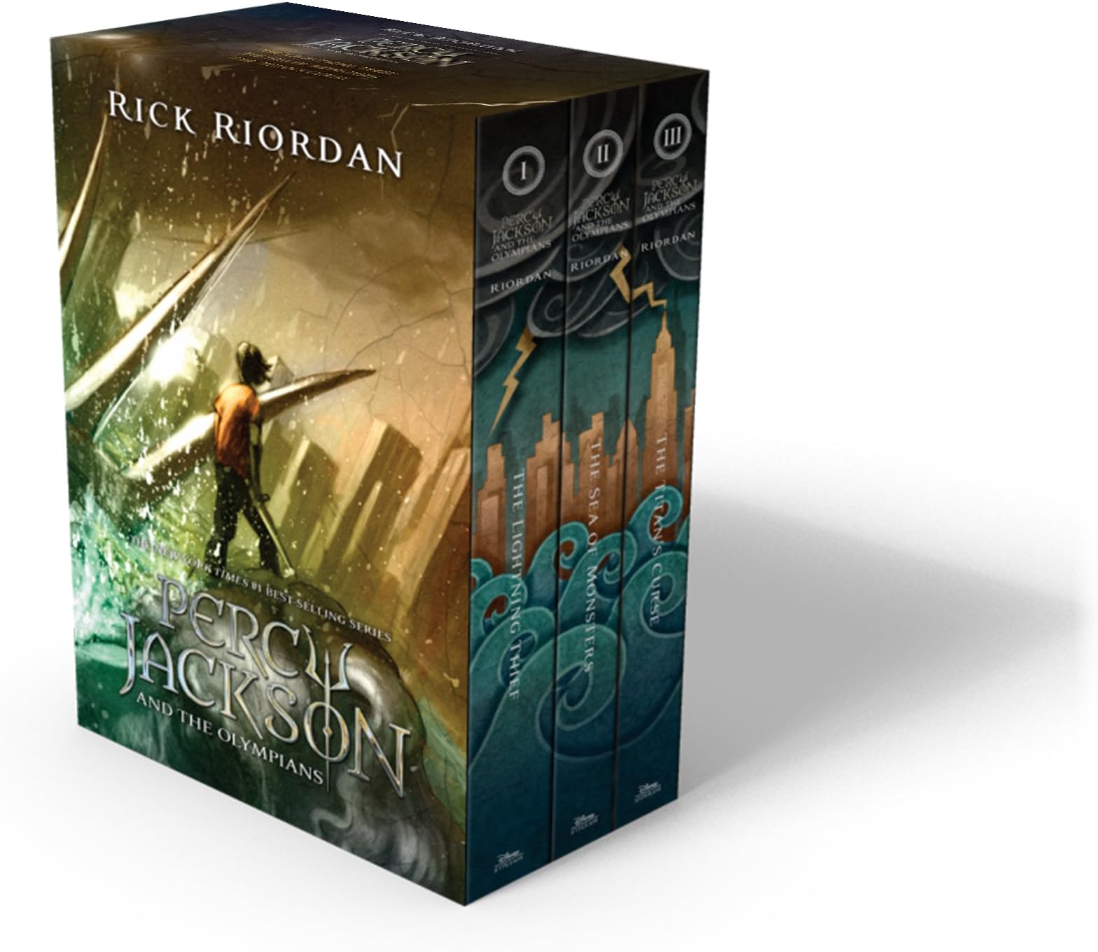 Percy Jackson and the Olympians 3 Book Paperback Boxed Set with new covers