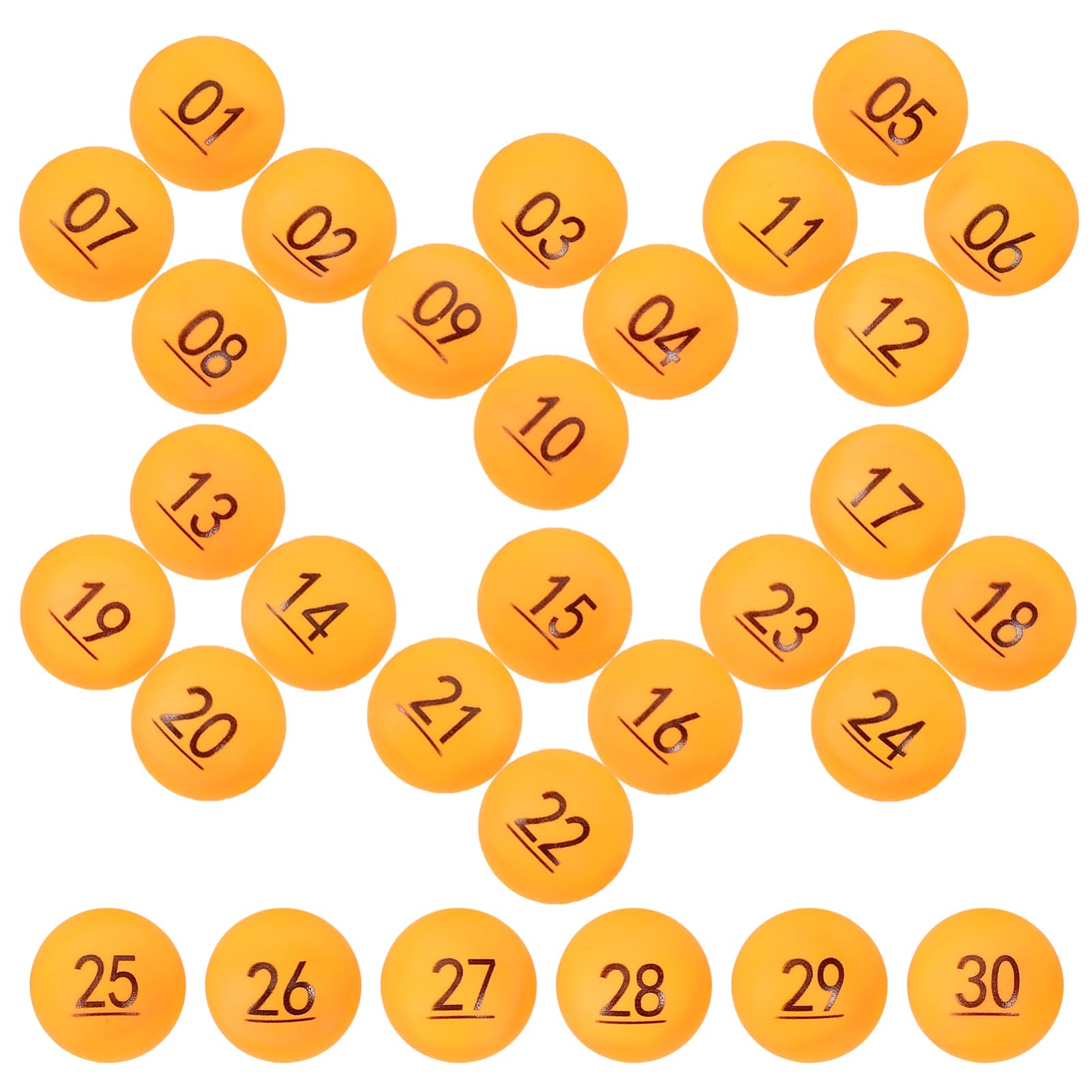 ABOOFAN Arts Entertainment Game Draw Balls 30pcs Reusable Plastic Bingo Balls Perfect for Party