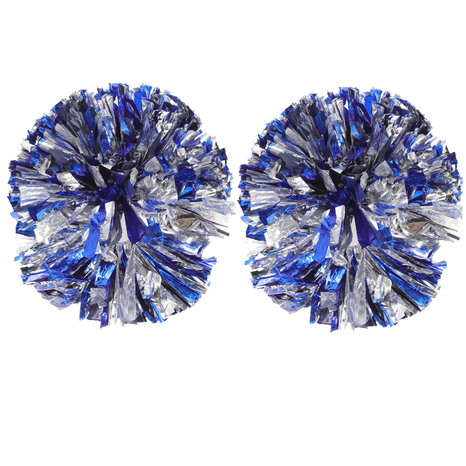 BESPORTBLE 2Pcs Metallic Cheerleading Pompoms Eye Catching Gymnastics Cheer Props for Sports Events Dance Performances Team Spirit Activities
