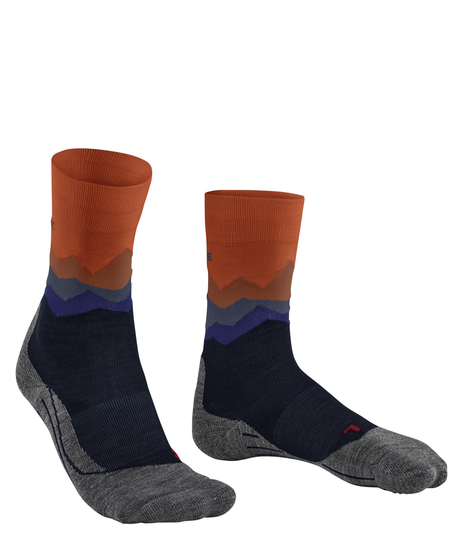 FALKE Men's TK2 Explore M So Wool Thick Anti-Blister 1 Pair Hiking Socks, Blue Marine 6123 Crest-O, 11-12.5