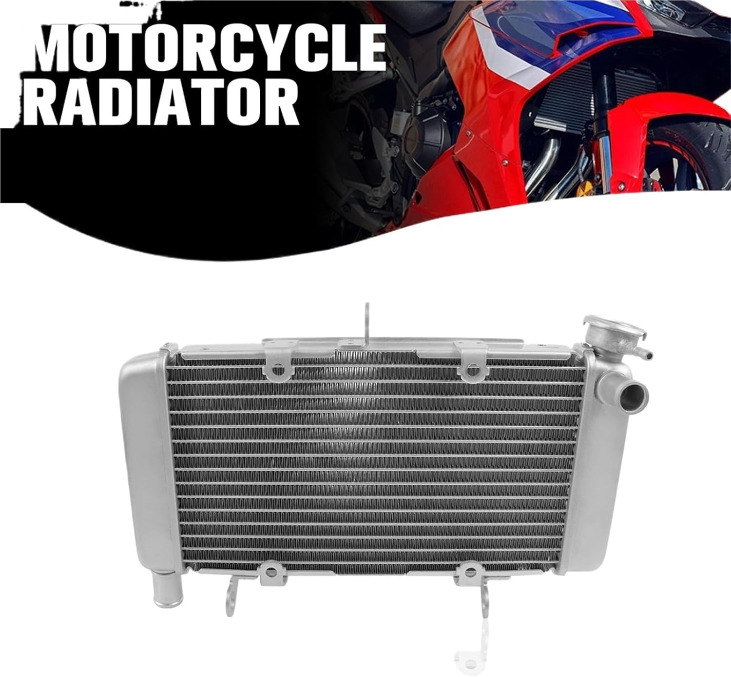 Compatible with H CBR500 R CBR500R CBR 500 2016-2023 Motorcycle Aluminium Engine Radiator Oil Cooler Coolant Cooling Water Tank