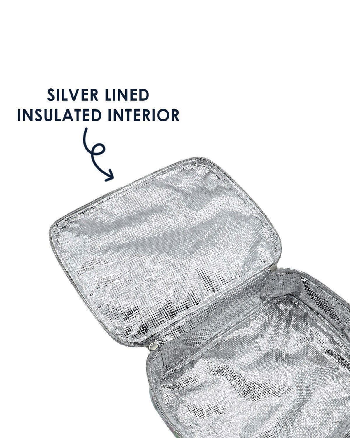 Packed Party Flower Shop Confetti Lunch Bag; Cute Small Soft Insulated Lunchbox for Kids; School Lunch Box Cooler Can Carry a Water Bottle, Ice Packs for Cold Food, or Hot Food; Pink (Large)