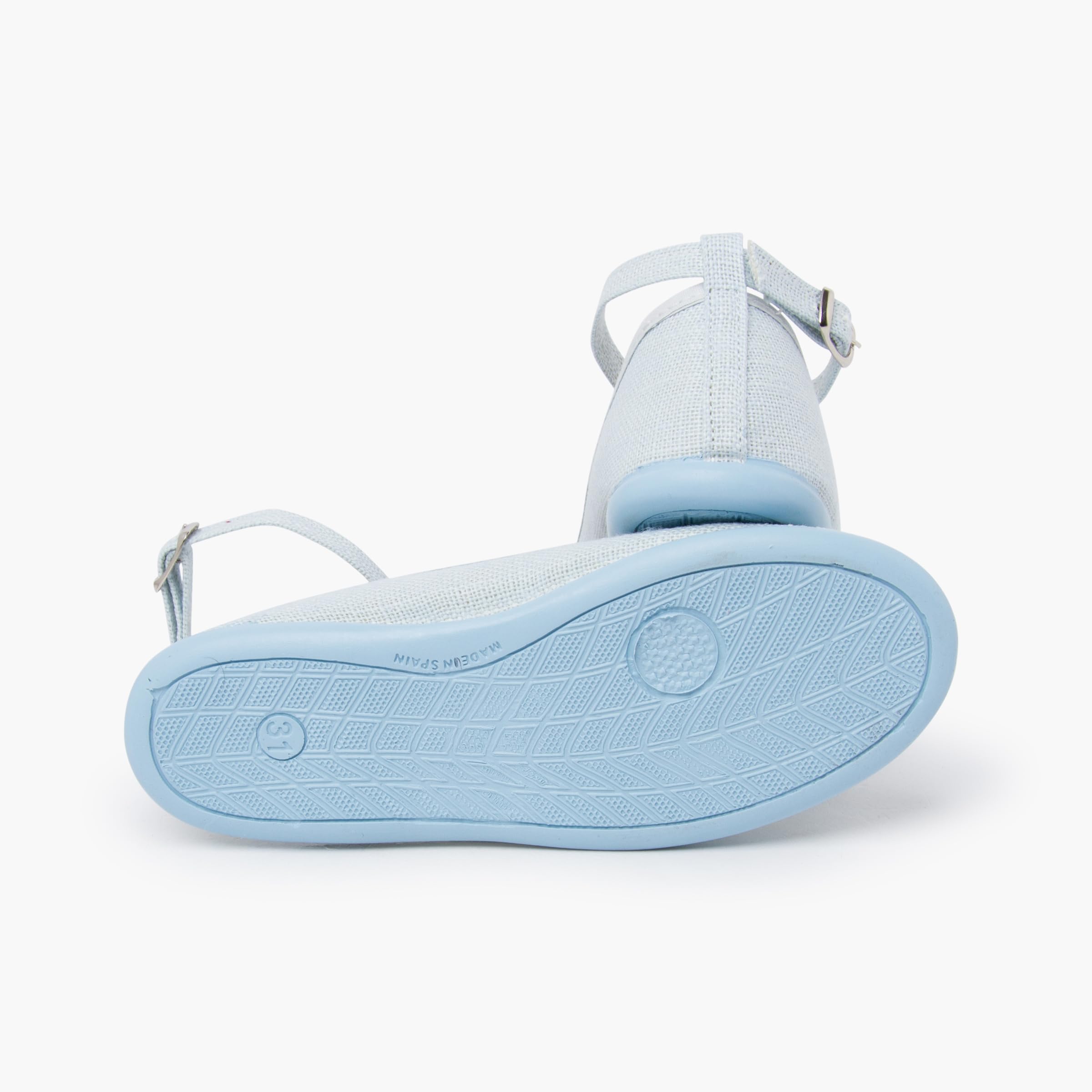 Pisamonas Ballerine con Cinturino Lino Fiocco Tulle