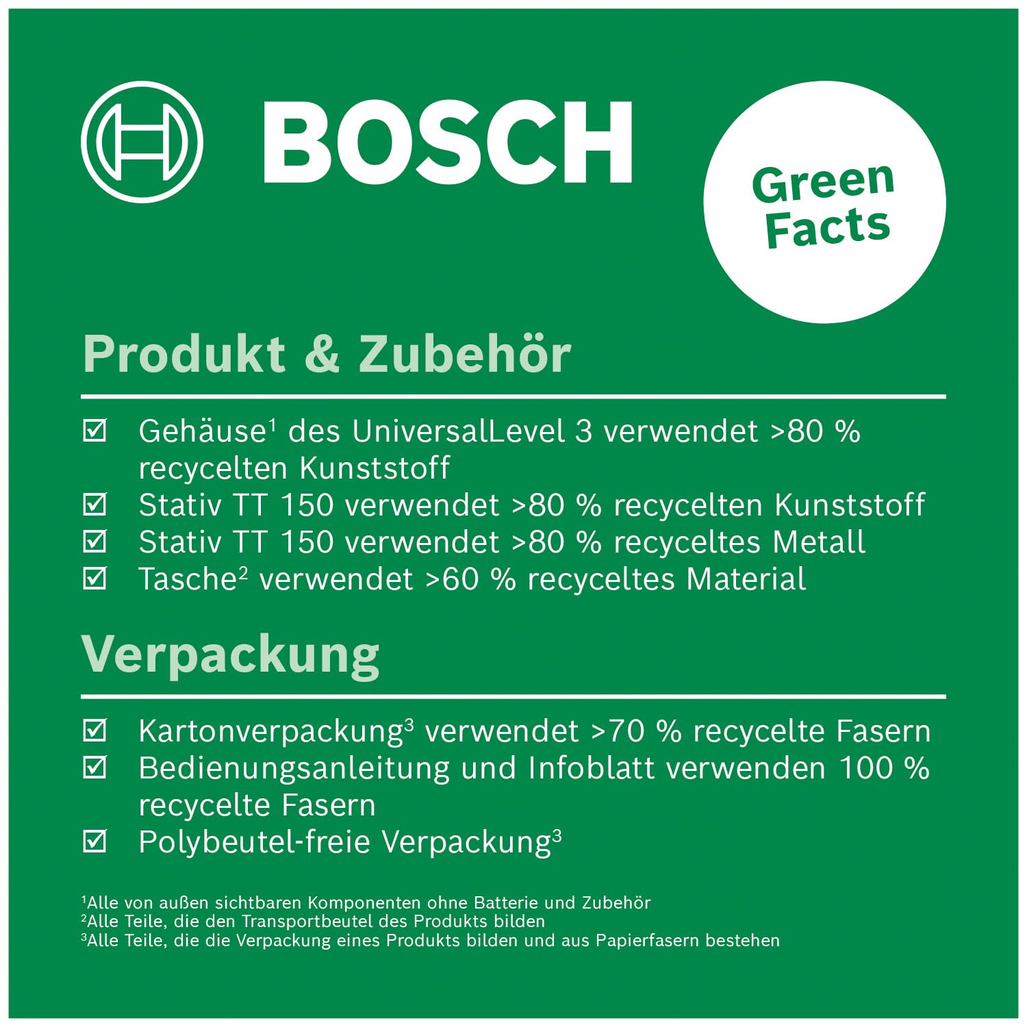 Bosch Kreuzlinienlaser UniversalLevel 3 mit Stativ (Laserkreuz mit Vertikallinie im 90°-Winkel für ein Laserkreuz an der Decke und unterem Lotpunkt zum genauen Ausrichten, im Karton)