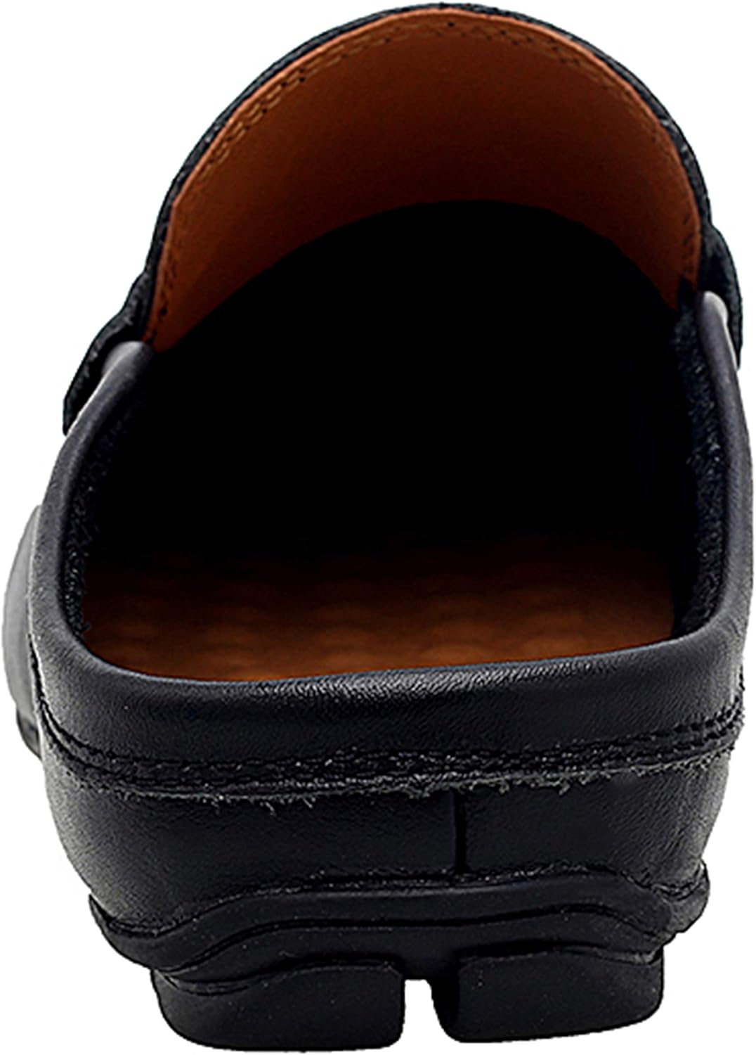 Go Tour Mens Mules Clog Slippers Breathable Punching Leather Slip on Shoes Casual Loafers - Image 4