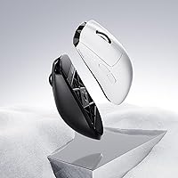 Vista 8 de MelGeek Horus Mouse ligero, mouse inalámbrico para juegos, 1.73 oz, sondeo 8K, sensor de 30 K DPI, batería de 215 horas, 2.4G/USB-C, con receptor