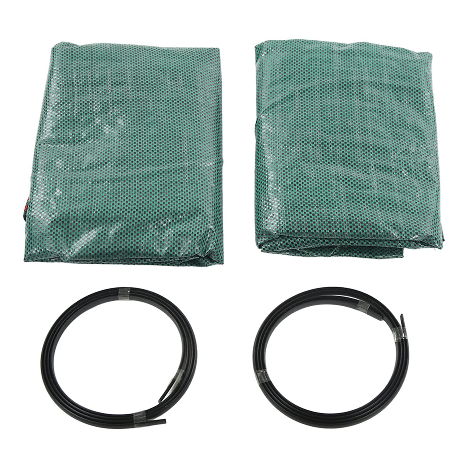2 sacchetti per rifiuti da giardino, sacchetto verde riutilizzabile per raccolta foglie anti-calore con manico (120L/32Gal 45x76cm /17.7x29.9in)