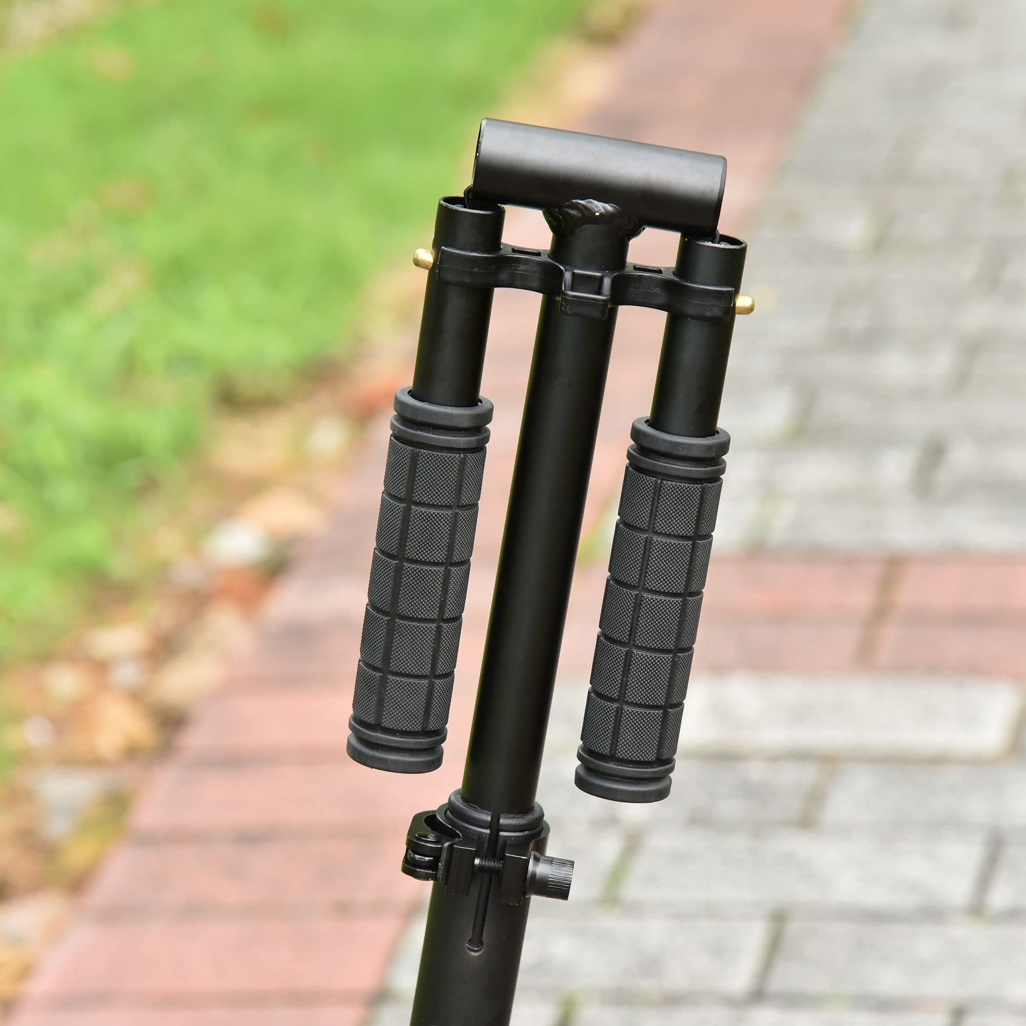 HOMCOM Patinete Plegable para Adultos y Niños con Manillar Ajustable y Freno, Ruedas Grandes, Carga 100kg