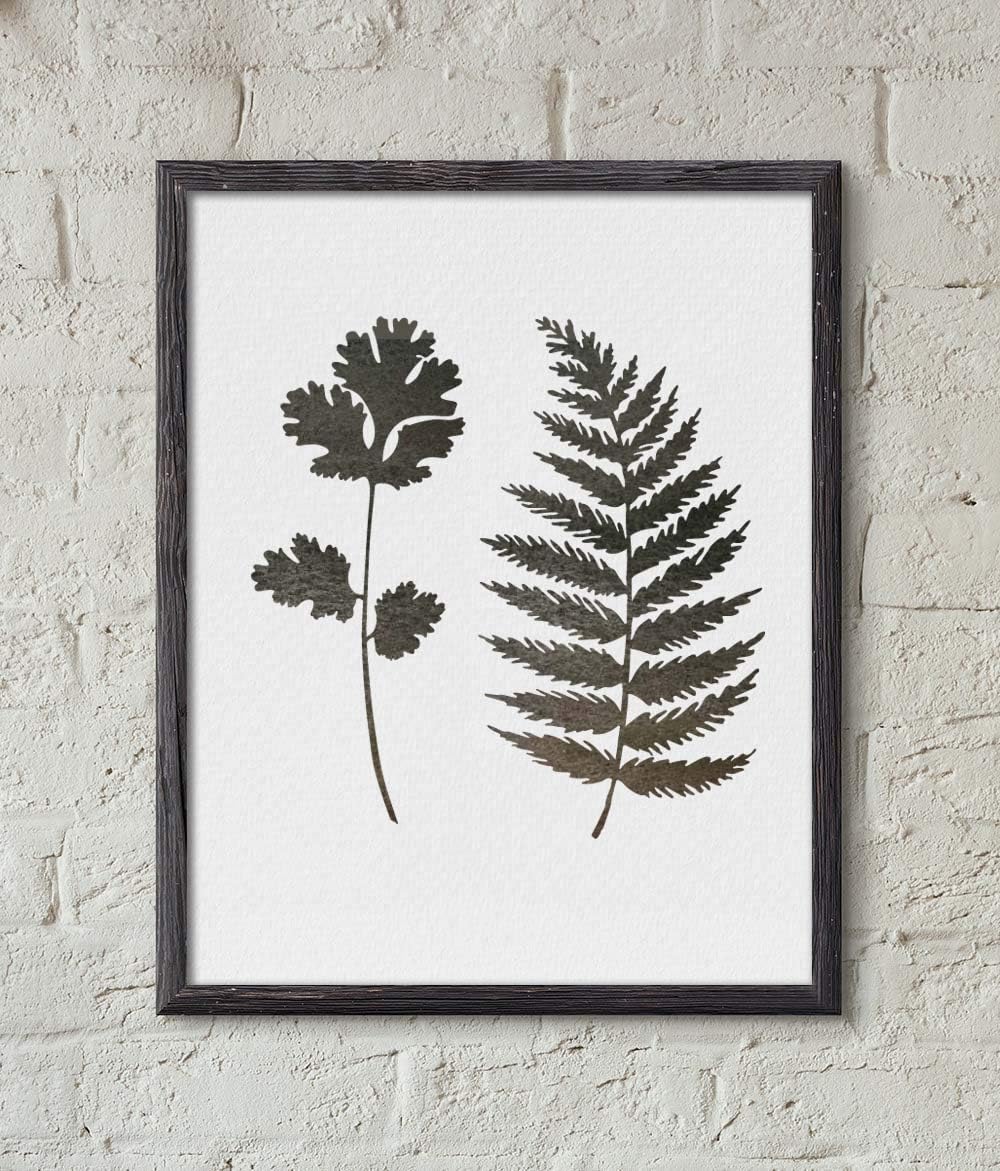 GSS Designs Wall Painting Leaf Stencils - Fern Wall Art Painting Airbrush Stencils (12x16 inch) - Painting Tools for Wood Canvas Furniture Wall Home Decor (SL-055)