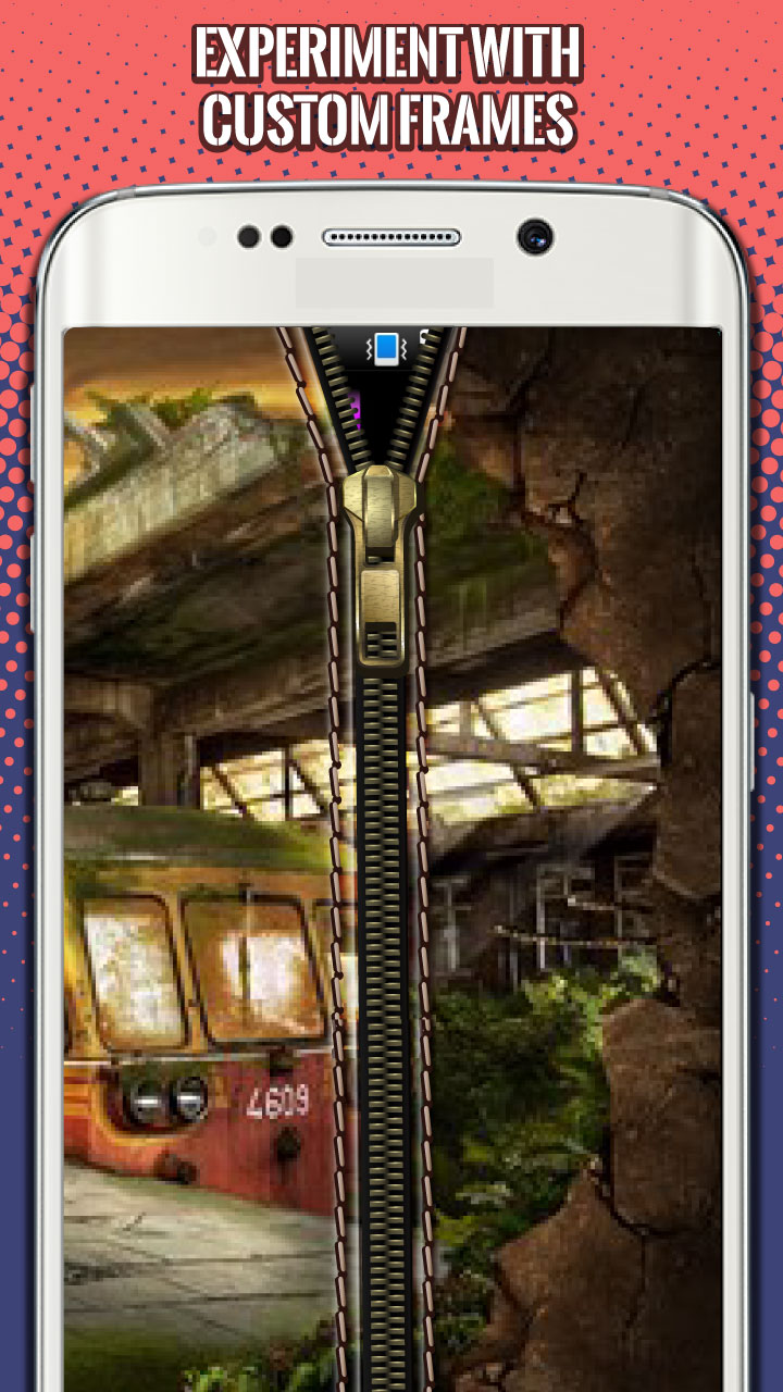 Apocalypse Zipper Screen Destroy survival Zip Lock App on Amazon
