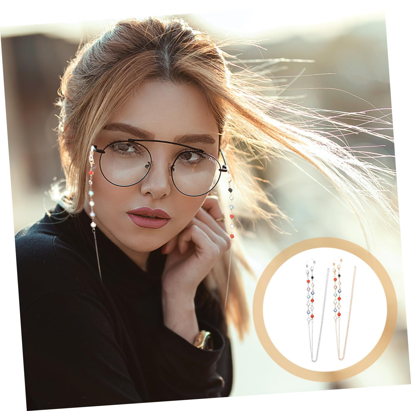 Occhiali Sol E Antiscivolo Accessorio Per Occhiali Per Look Sofisticato