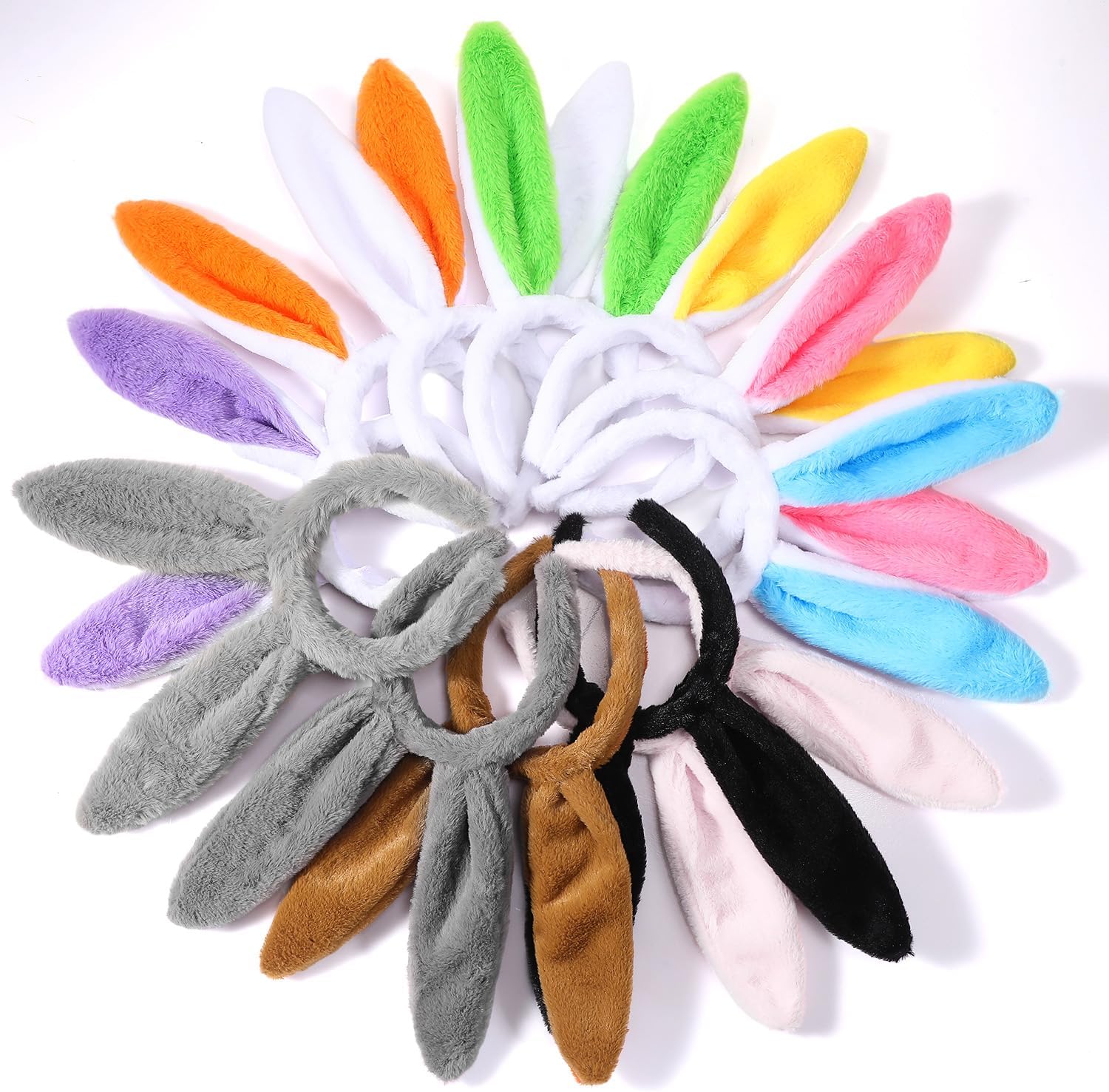 WILLBOND Easter Bunny Ears Simulation Plush Rabbit Ear Soft Bunny Headband for Cosplay Party Halloween