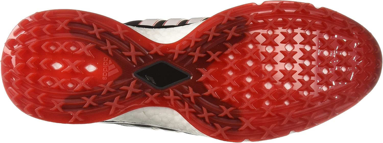 adidas Men's TOUR360 XT Spikeless Golf Shoe, FTWR White/core Black/Scarlet, 10.5 M US