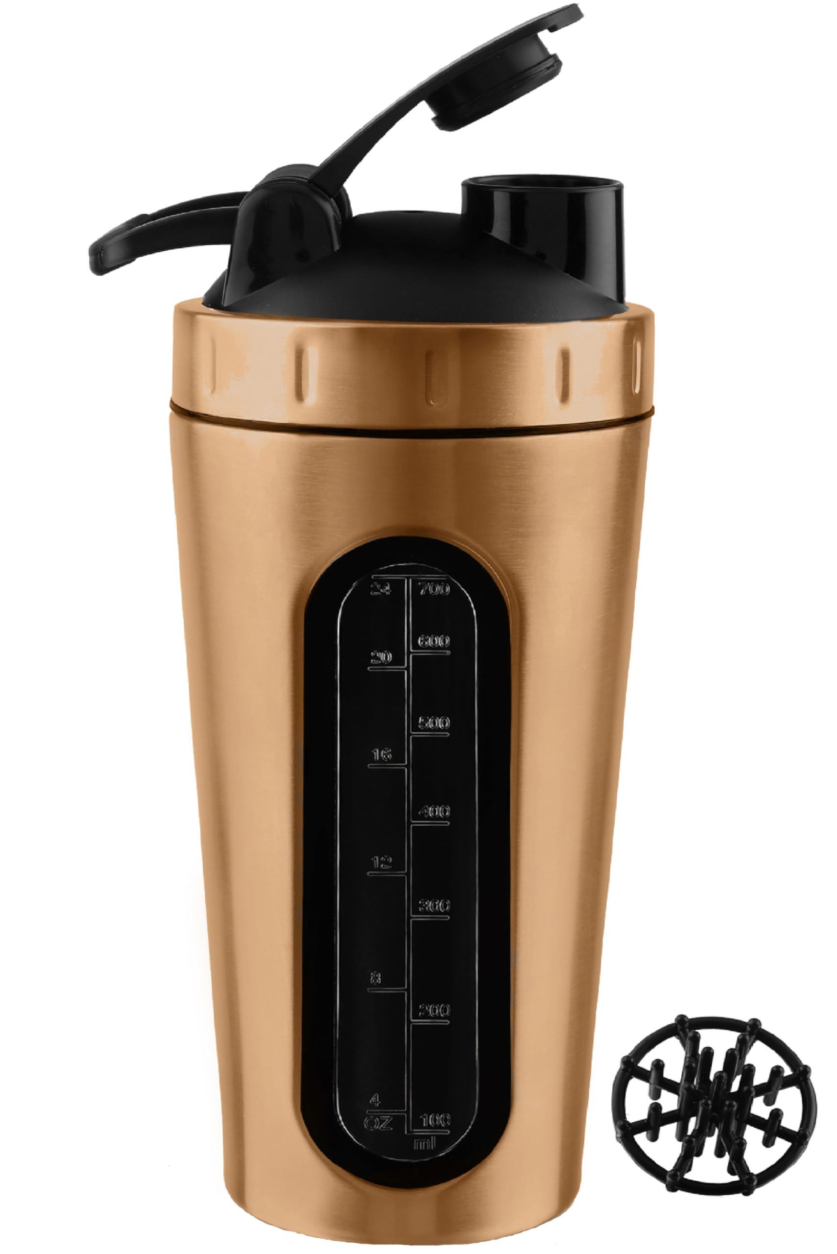 BURRDOFF [VISIBLE WINDOW Protein Shaker Bottle, Gym Shaker Steel Shaker Bottle Gym Shaker Bottle shaker bottles for protein shake gym protein shaker bottle (Copper Rose Gold) (B0CHPT14CW) Amazon Price History, Amazon Price Tracker