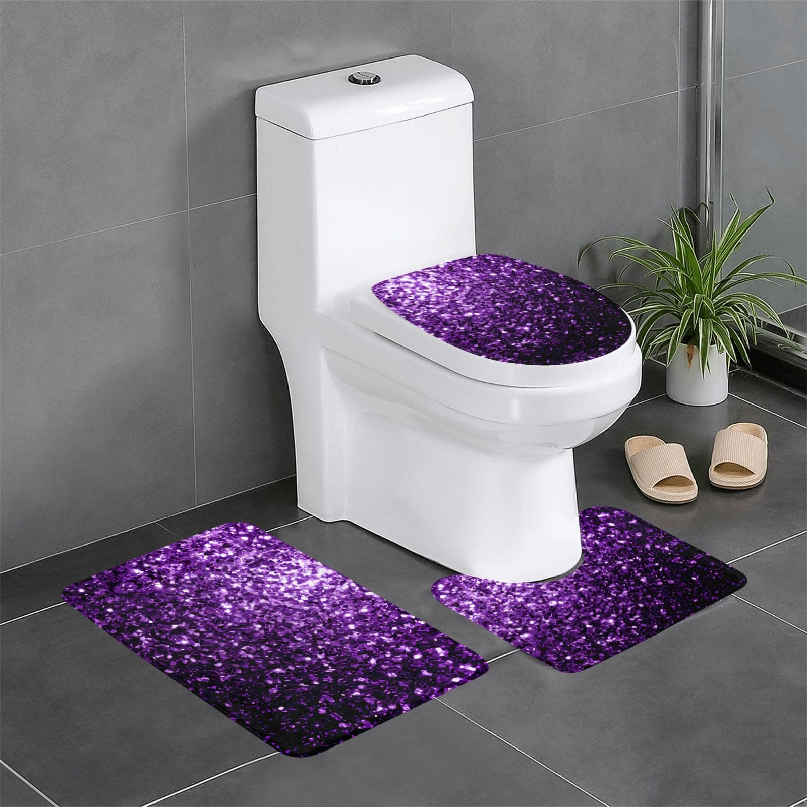 Purple Sparkly Toilet
