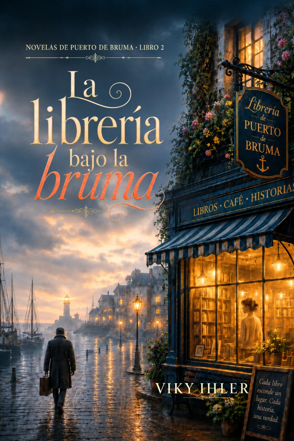 La librería bajo la bruma: Una novela romántica de misterio y secretos familiares en Puerto de Bruma (Novelas de Puerto de Bruma)