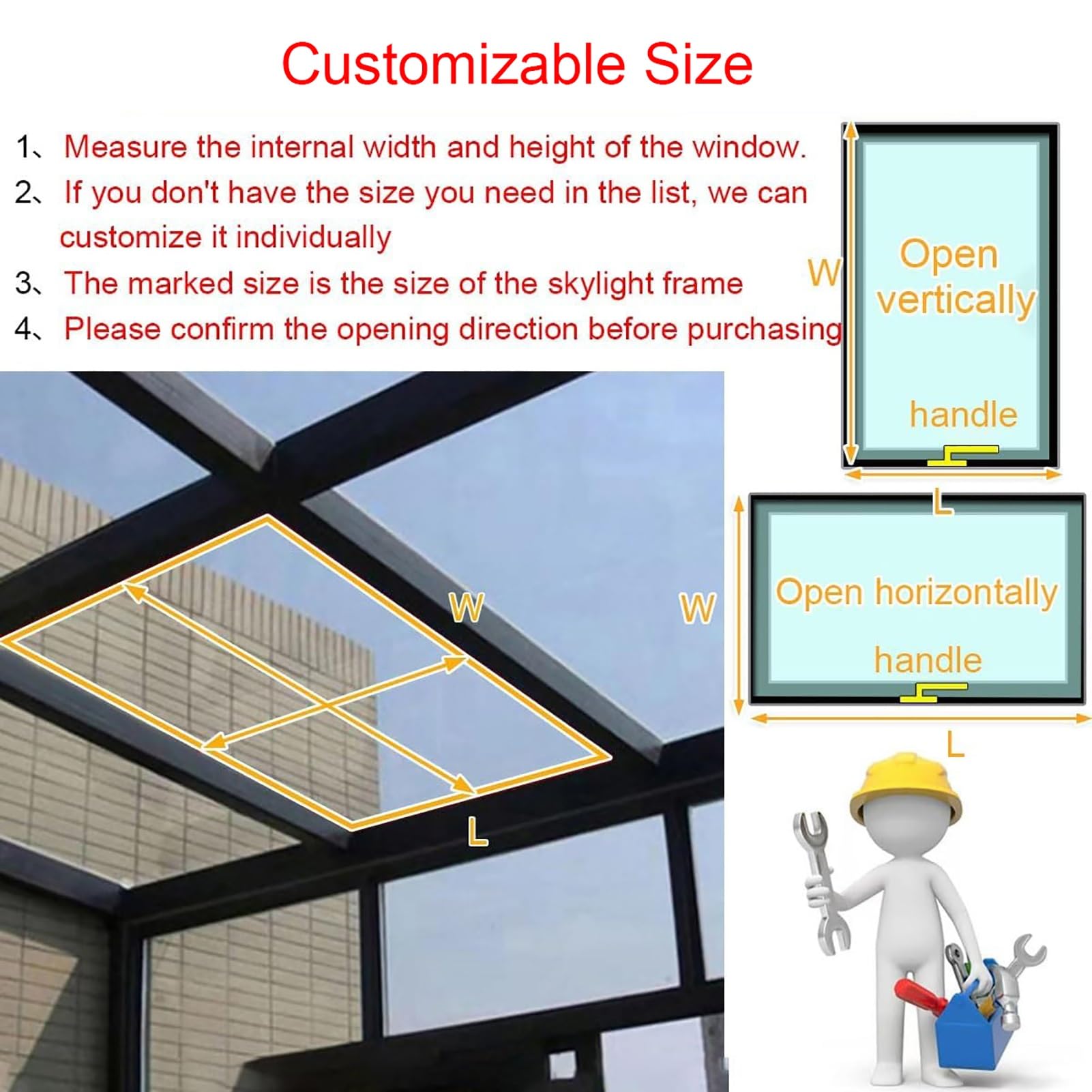 Aluminiowy luk dachowy świetlika, 80 x 50 cm, drzwi wejściowe z hartowanymi drzwiami do piwnic i dachów, odporne na warunki atmosferyczne, bezpieczne, łatwe w instalacji