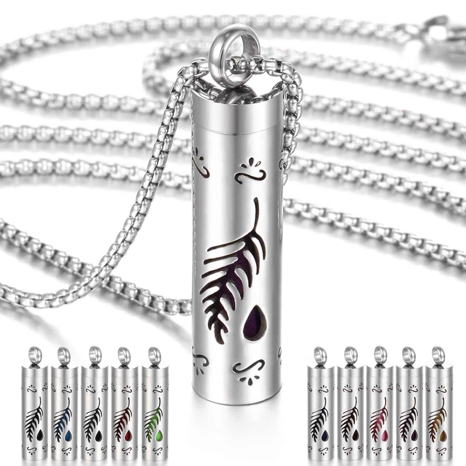 Amazon.com: JEAN SMILE Essential Oil Necklace for Women
