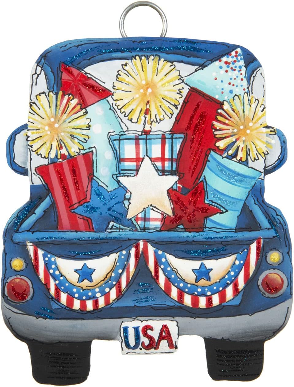 The Round Top Collection - All American Truck Charm - Metal