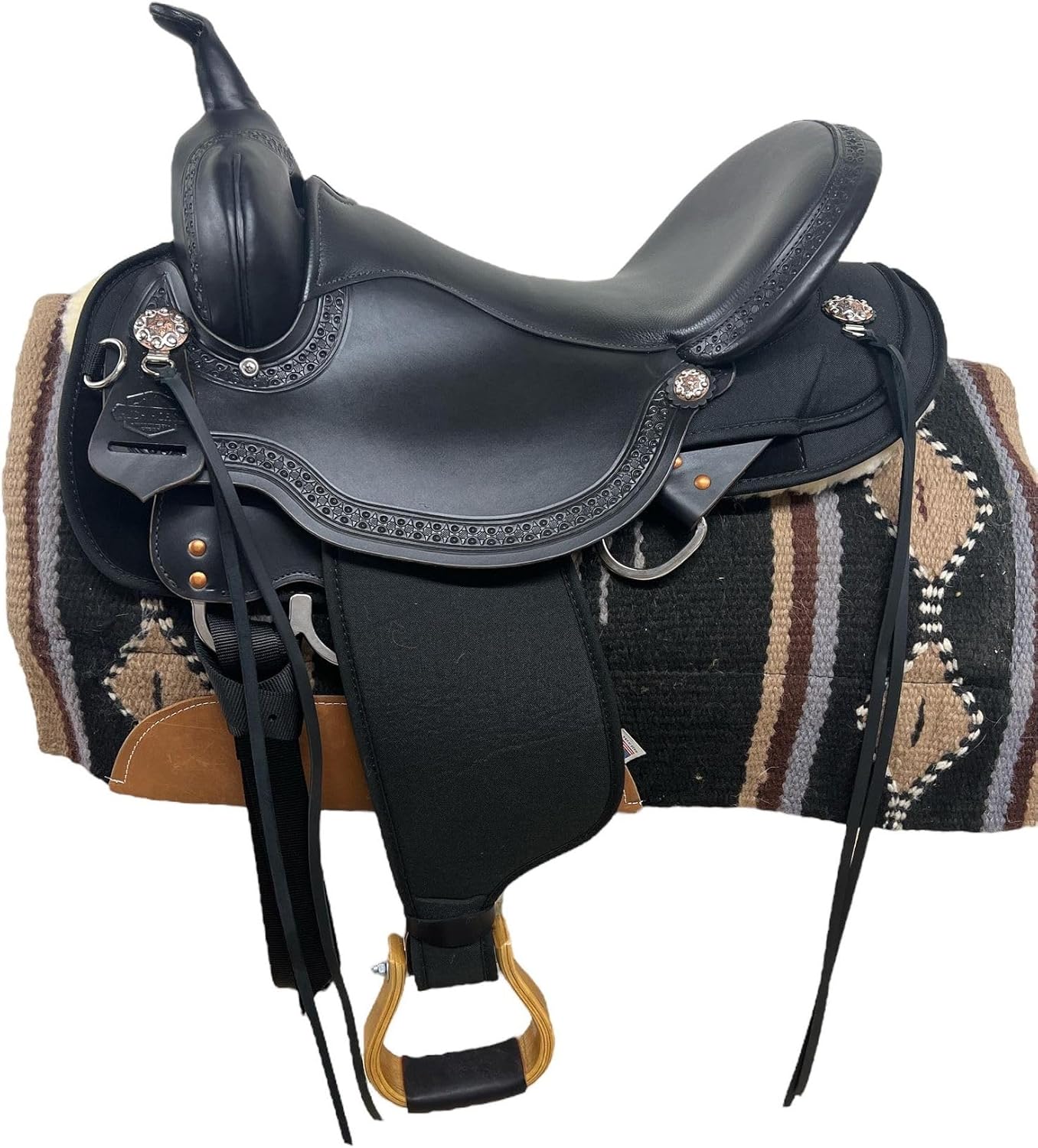 Circle Y Horse Synthetic Western Trail Saddle 6918 Rosebud