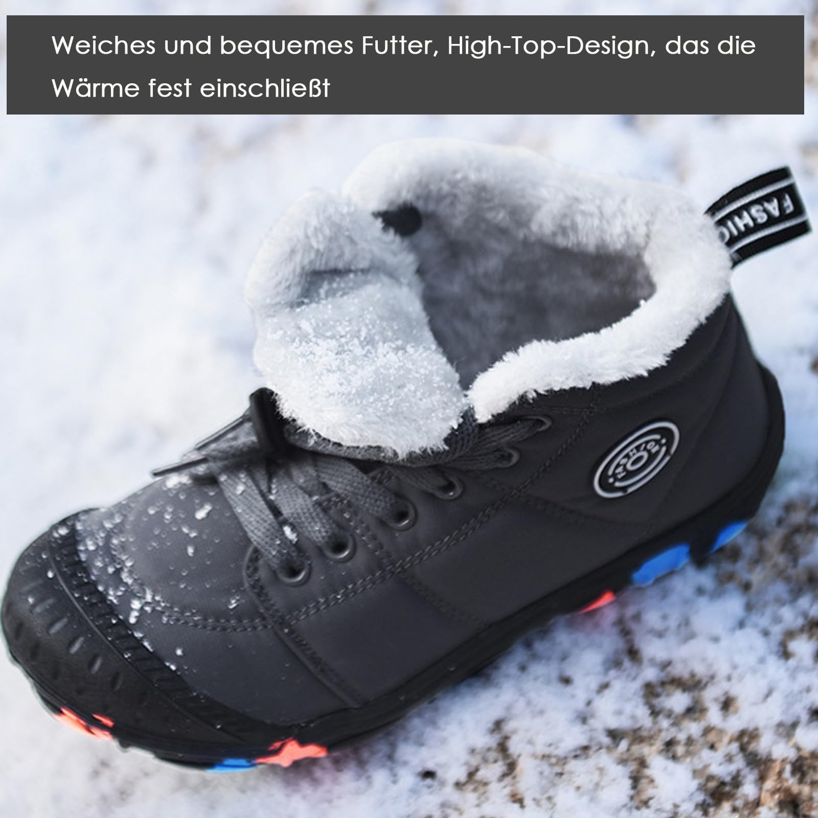Zapatos descalzos para niños, de invierno, impermeables, descalzos, de invierno, zapatos de senderismo, ligeros, antideslizantes, botas de goma de invierno