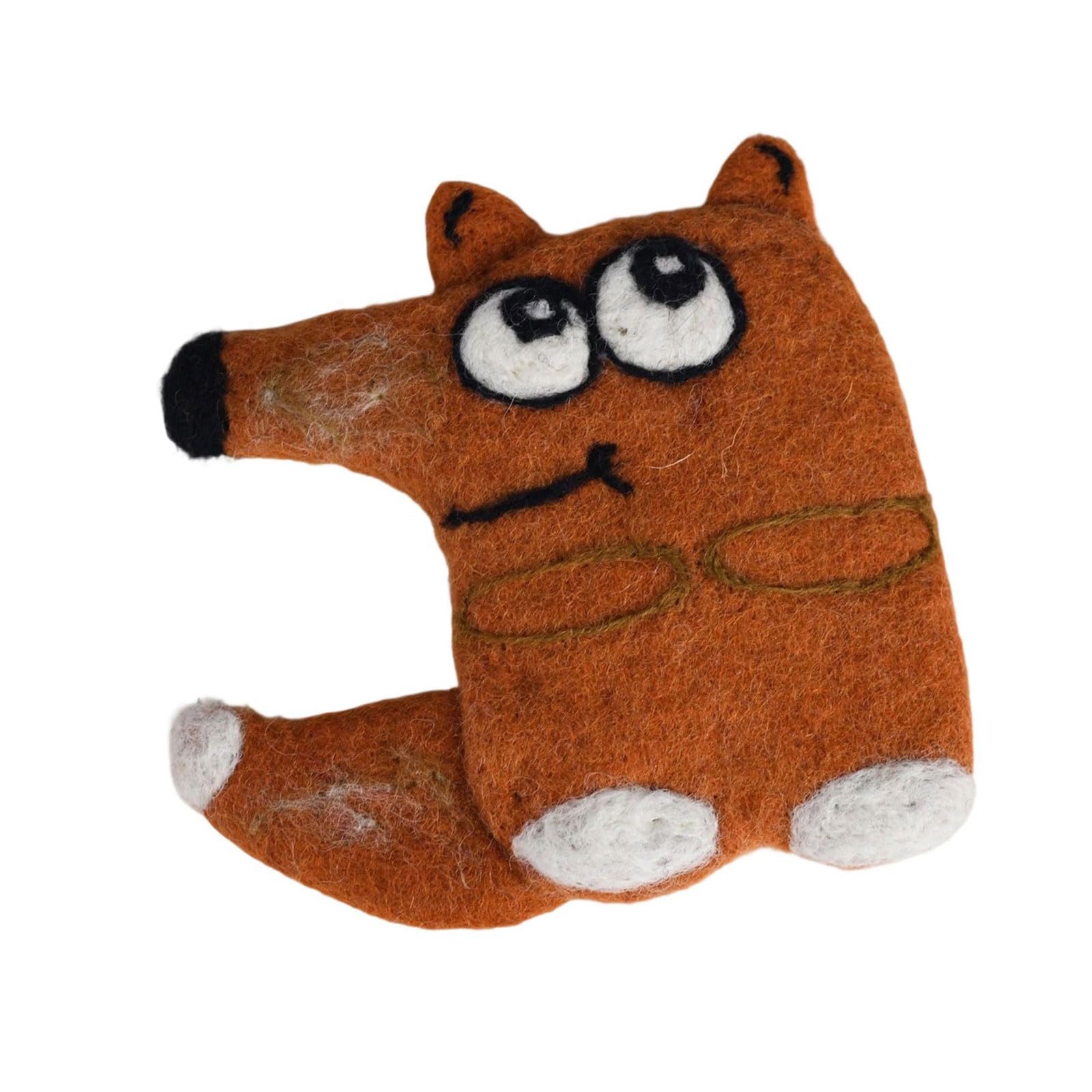 Buxuaaaa Creative Embroidery Animal Coasters Handcrafted Felt Drink Mats for Hot Beverages, Kitchen Organization Essential Christmas Tree Decorations