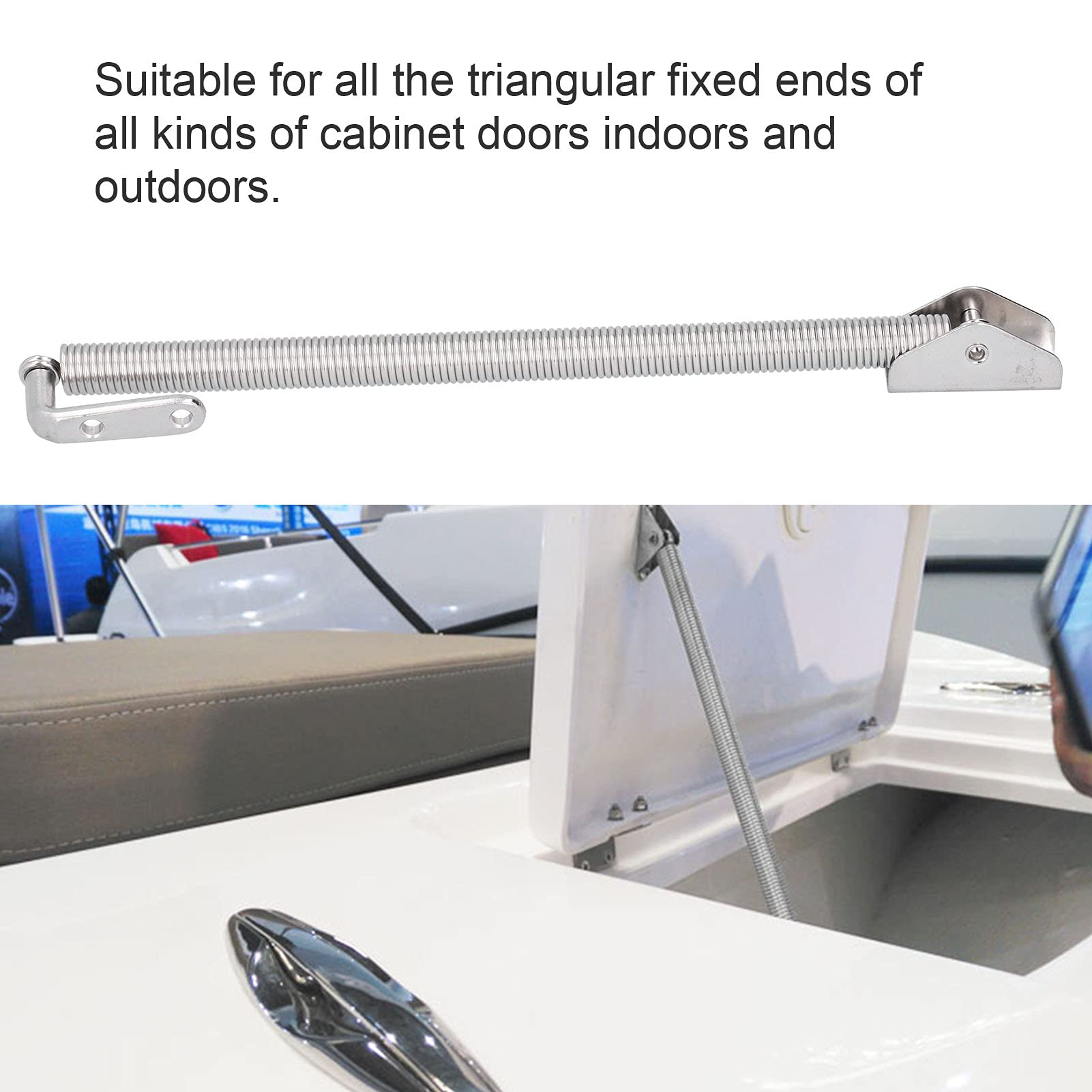 Molla per Portello della Barca 10-1/4in Hardware di Supporto per Porta di Cabina in Acciaio Inossidabile 240mm per Barra di Yacht per Barche Marine