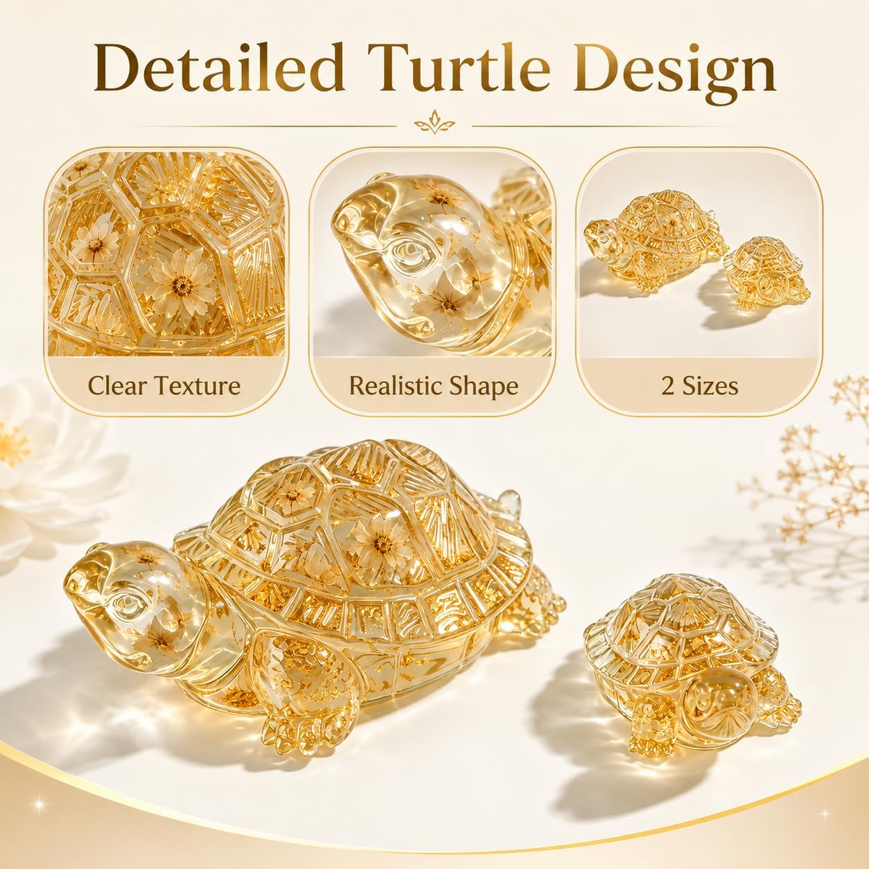 2 Pcs Sea Turtle Resin Molds, 3D Animal Silicone Molds for Epoxy Casting