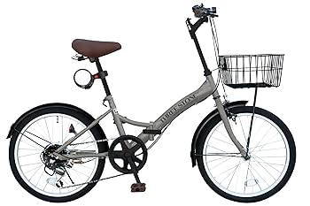 折りたたみ自転車 ギア6段階 ライト・カゴ付き チェーンロック付き 折りたたみ自転車 ギア6段階 ライト・カゴ付き チェーンロック付き