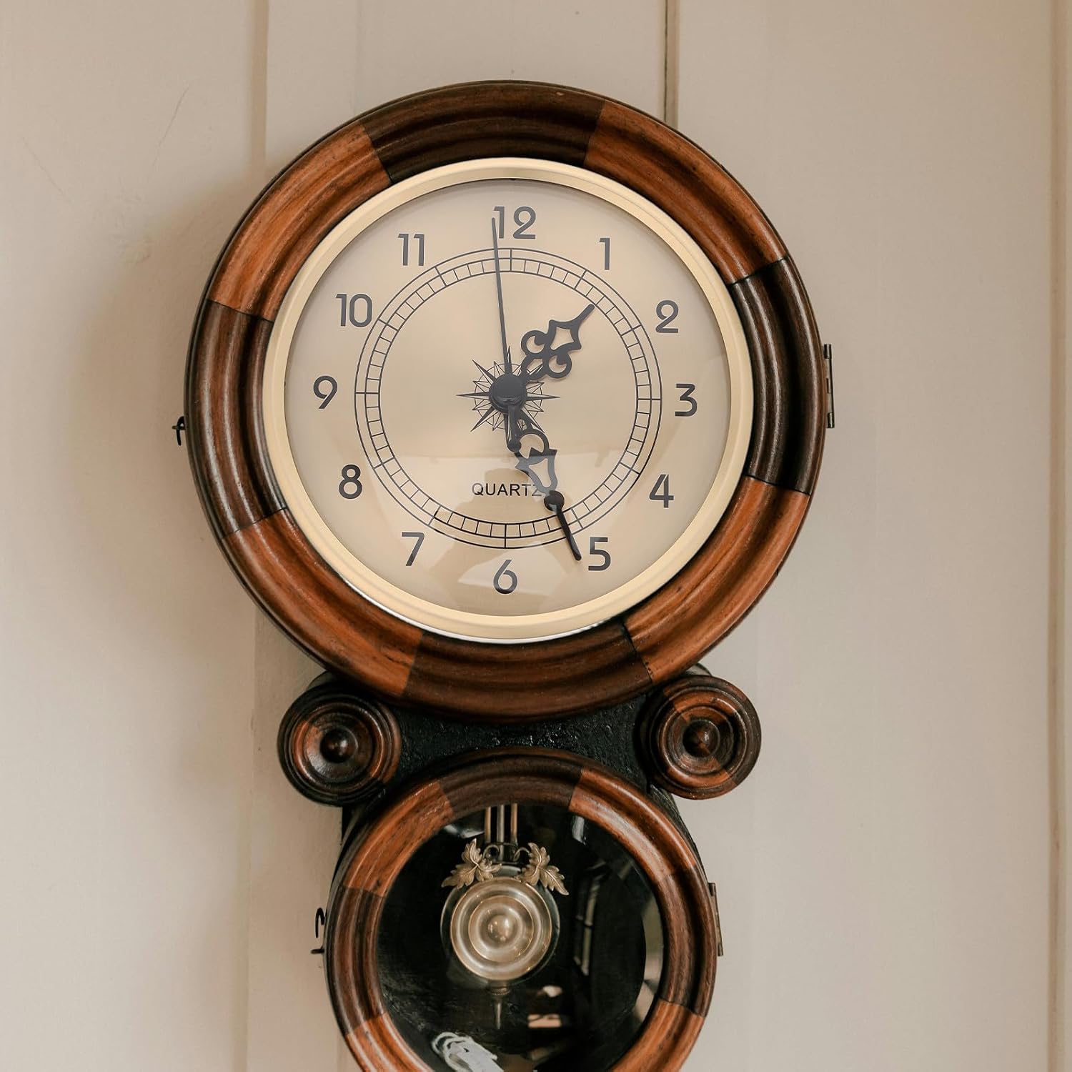 FUOYLOO Clock Face Insert: 108mm/4.25'' High Precision Clock Head Part with Numeral - Quartz Movement Silent Mechanism for DIY Projects Home and Office Use