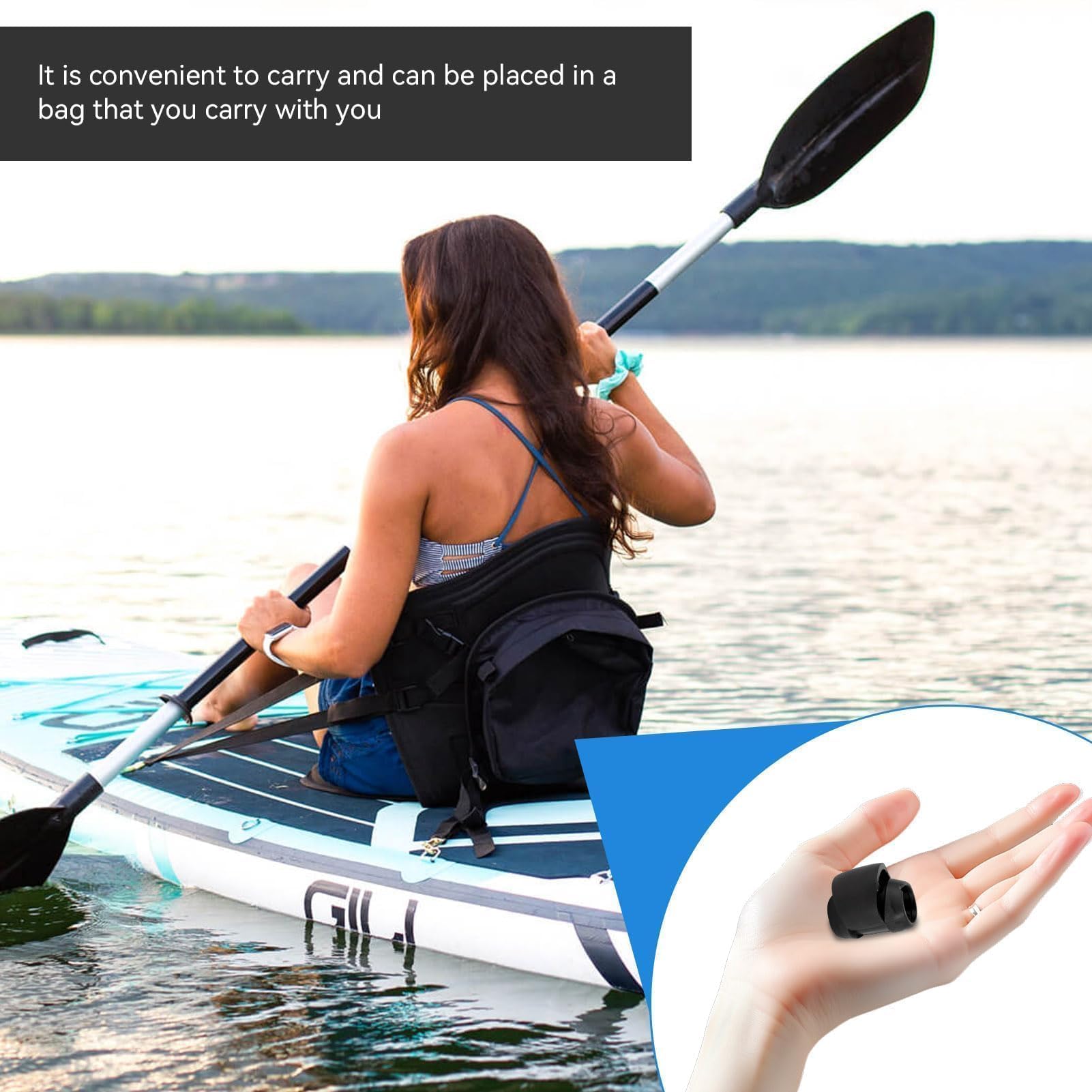 Agatige Morsetto Regolabile Pagaia SUP, Fibbia Bloccaggio Tavola Surf PVC Ricambio